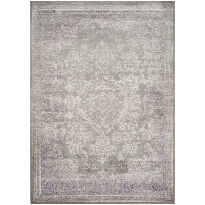 SAFAVIEH Passion Collection PAS402G Grey / Lavender Rug Image 1