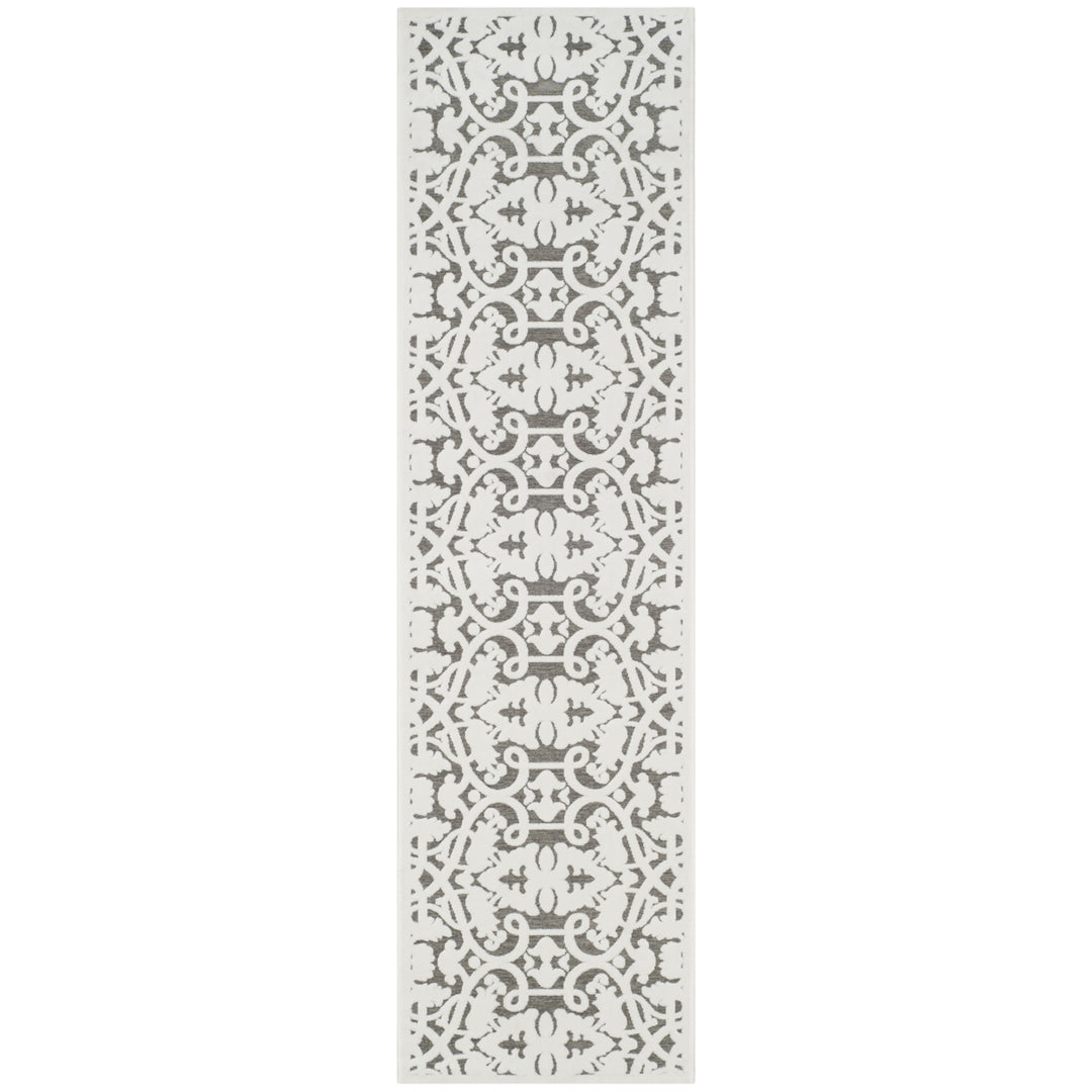 SAFAVIEH Paradise Collection PARB636C Ivory/Dark Grey Rug Image 4