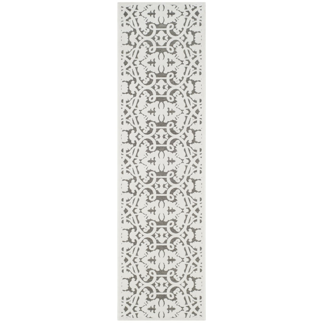 SAFAVIEH Paradise Collection PARB636C Ivory/Dark Grey Rug Image 1