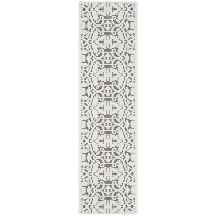 SAFAVIEH Paradise Collection PARB636C Ivory/Dark Grey Rug Image 1