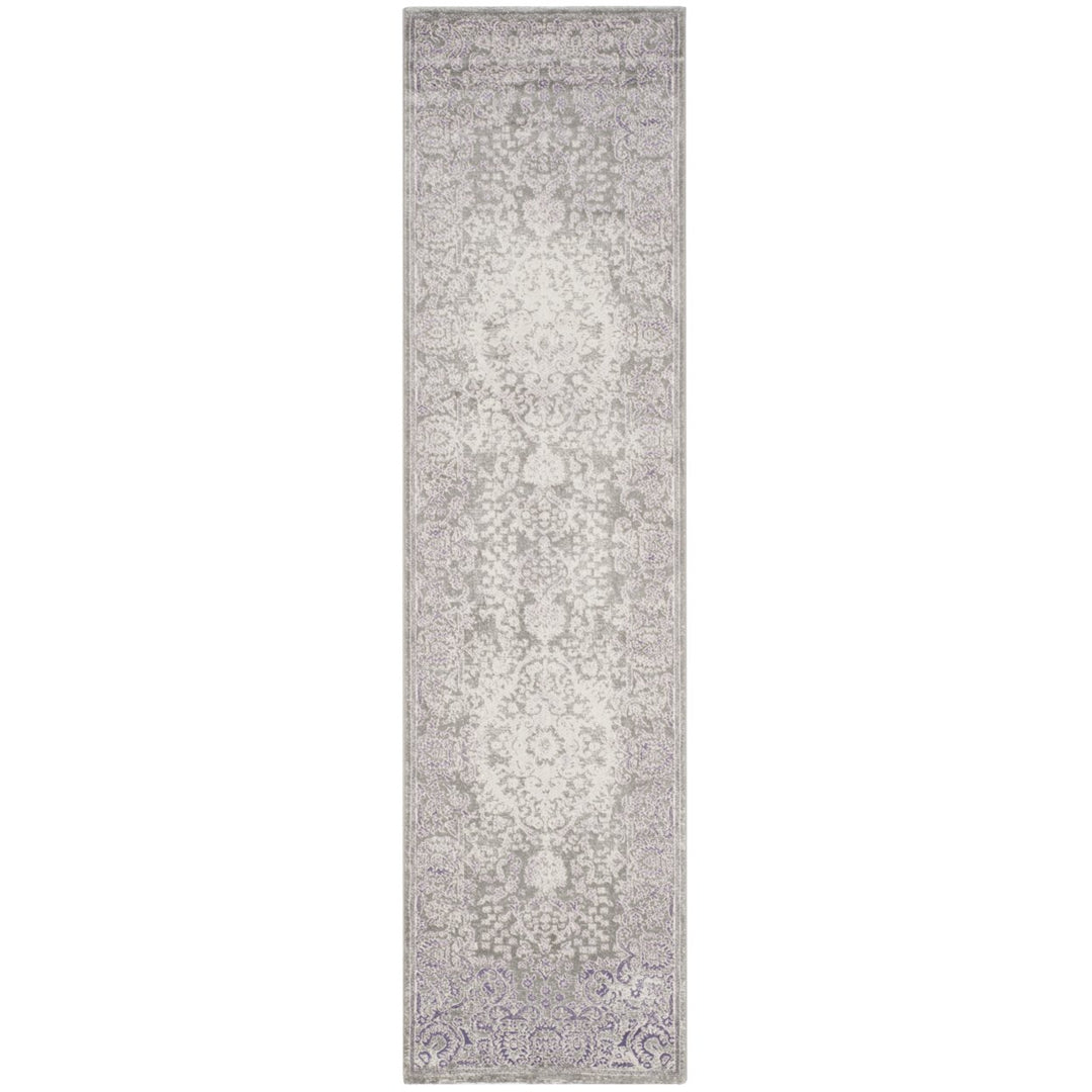 SAFAVIEH Passion Collection PAS402G Grey / Lavender Rug Image 1