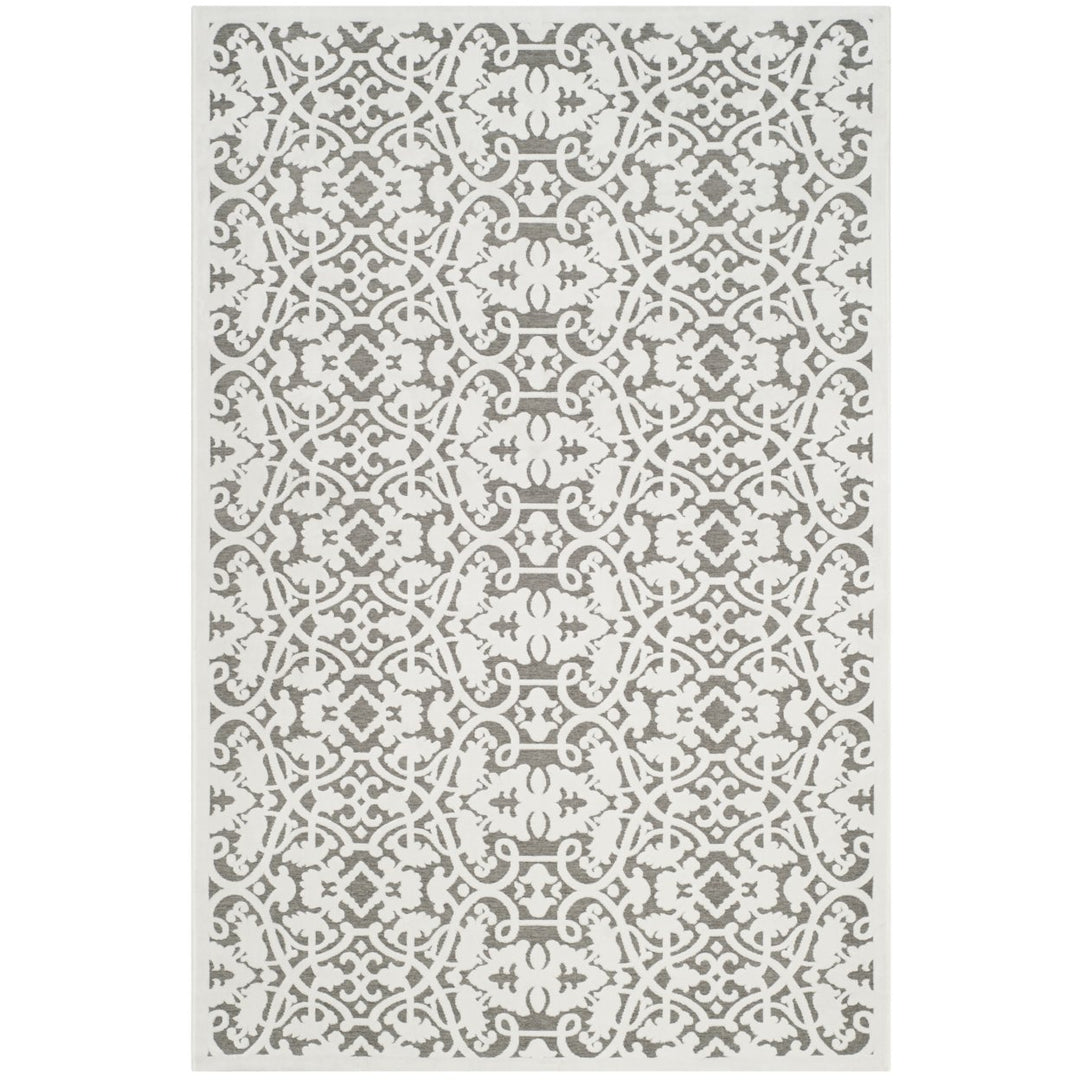 SAFAVIEH Paradise Collection PARB636C Ivory/Dark Grey Rug Image 1