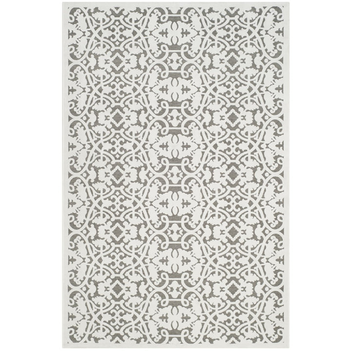 SAFAVIEH Paradise Collection PARB636C Ivory/Dark Grey Rug Image 1