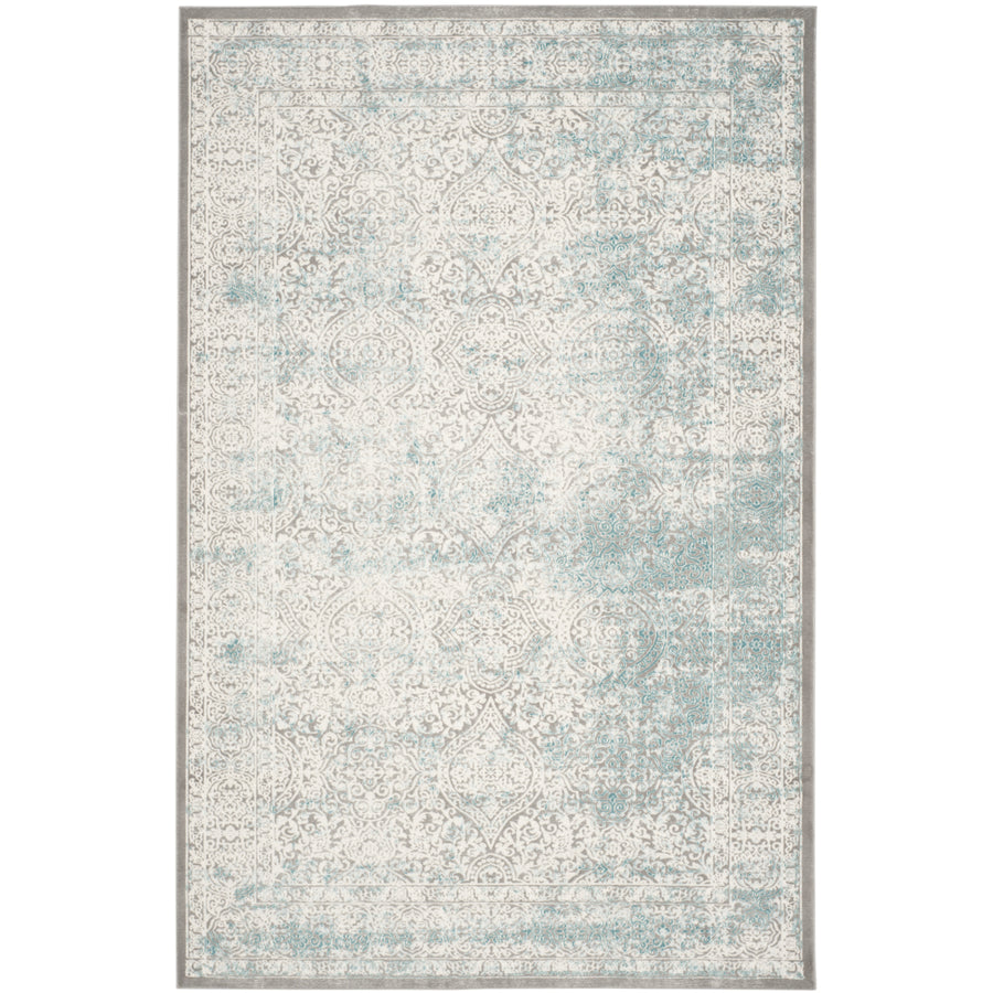 SAFAVIEH Passion Collection PAS401B Turquoise / Ivory Rug Image 1