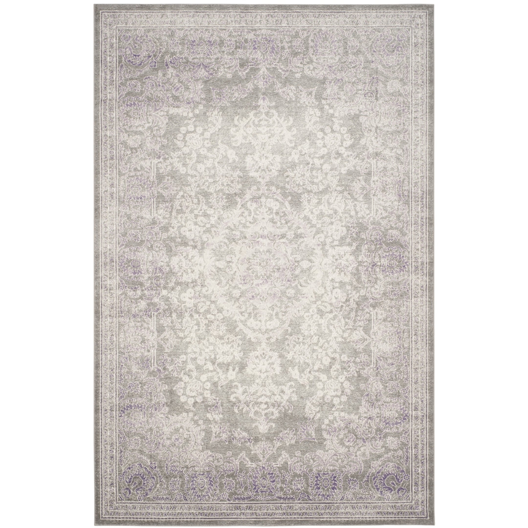 SAFAVIEH Passion Collection PAS402G Grey / Lavender Rug Image 6