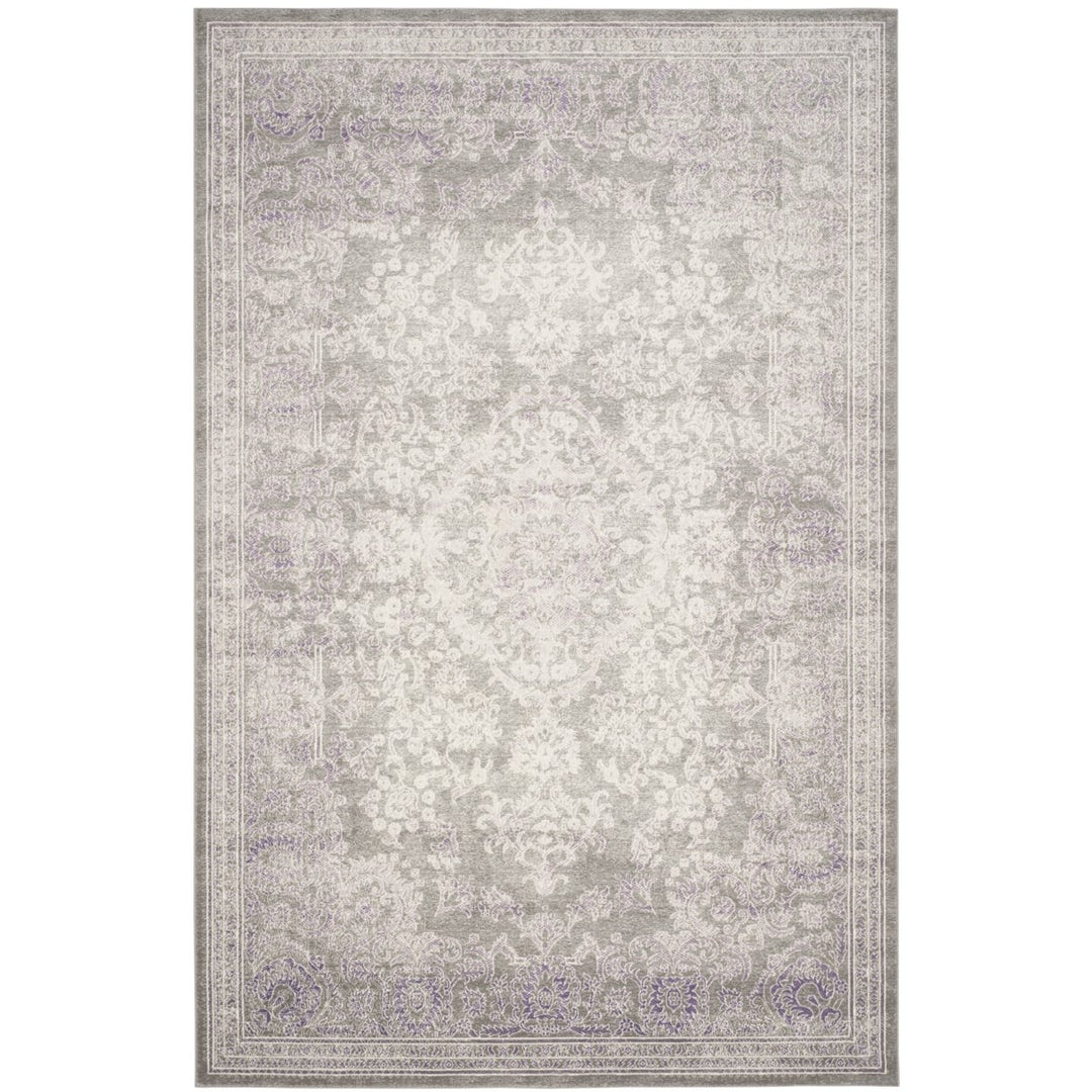 SAFAVIEH Passion Collection PAS402G Grey / Lavender Rug Image 1