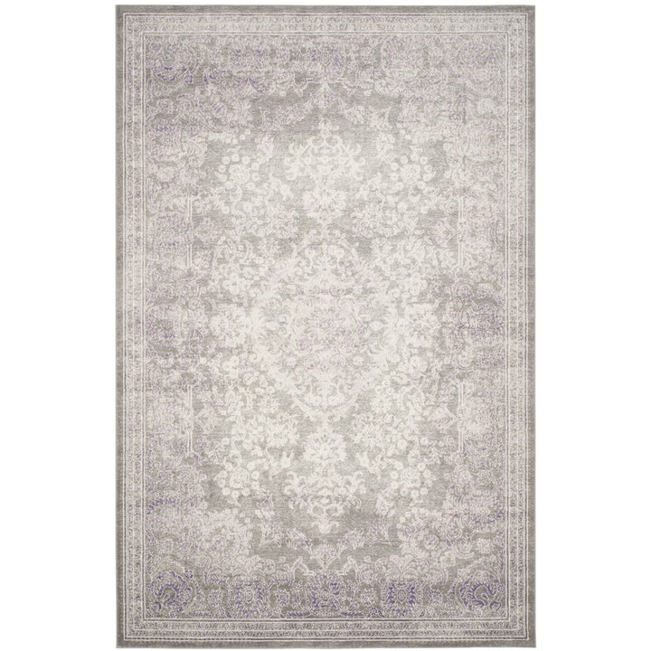 SAFAVIEH Passion Collection PAS402G Grey / Lavender Rug Image 1