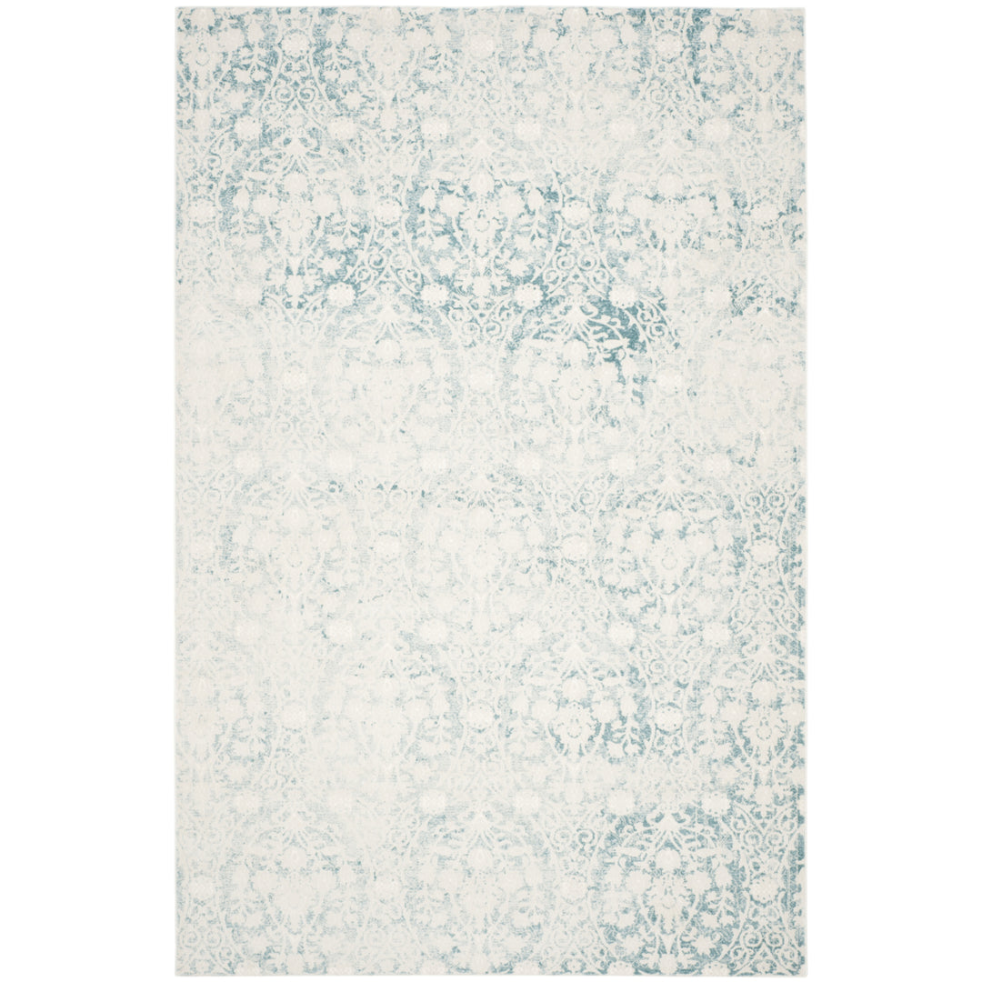 SAFAVIEH Passion Collection PAS403B Turquoise / Ivory Rug Image 1