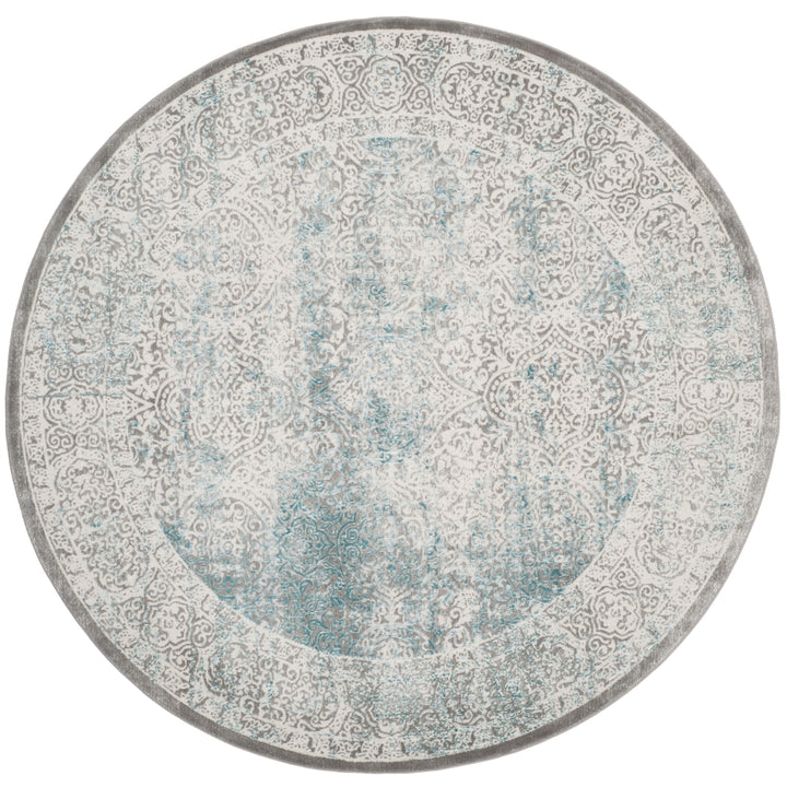 SAFAVIEH Passion Collection PAS401B Turquoise / Ivory Rug Image 4