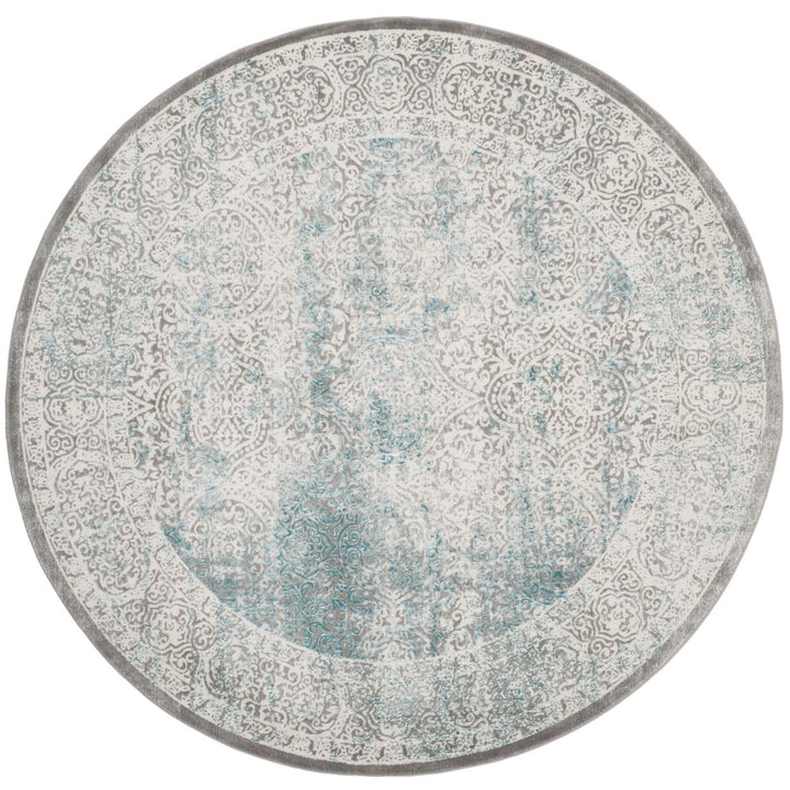 SAFAVIEH Passion Collection PAS401B Turquoise / Ivory Rug Image 1