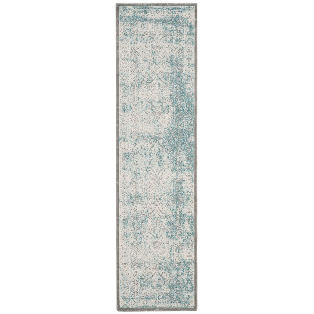 SAFAVIEH Passion Collection PAS401B Turquoise / Ivory Rug Image 5