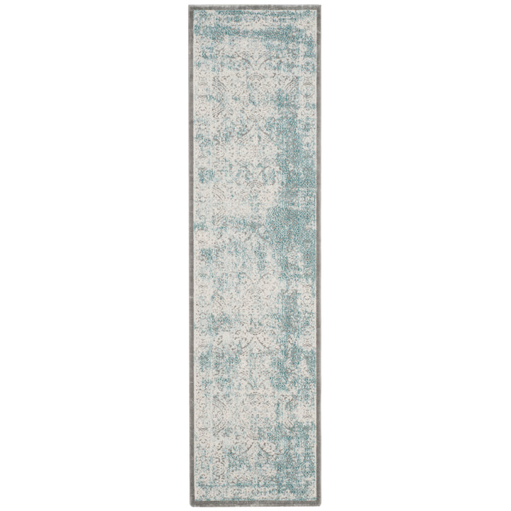 SAFAVIEH Passion Collection PAS401B Turquoise / Ivory Rug Image 5