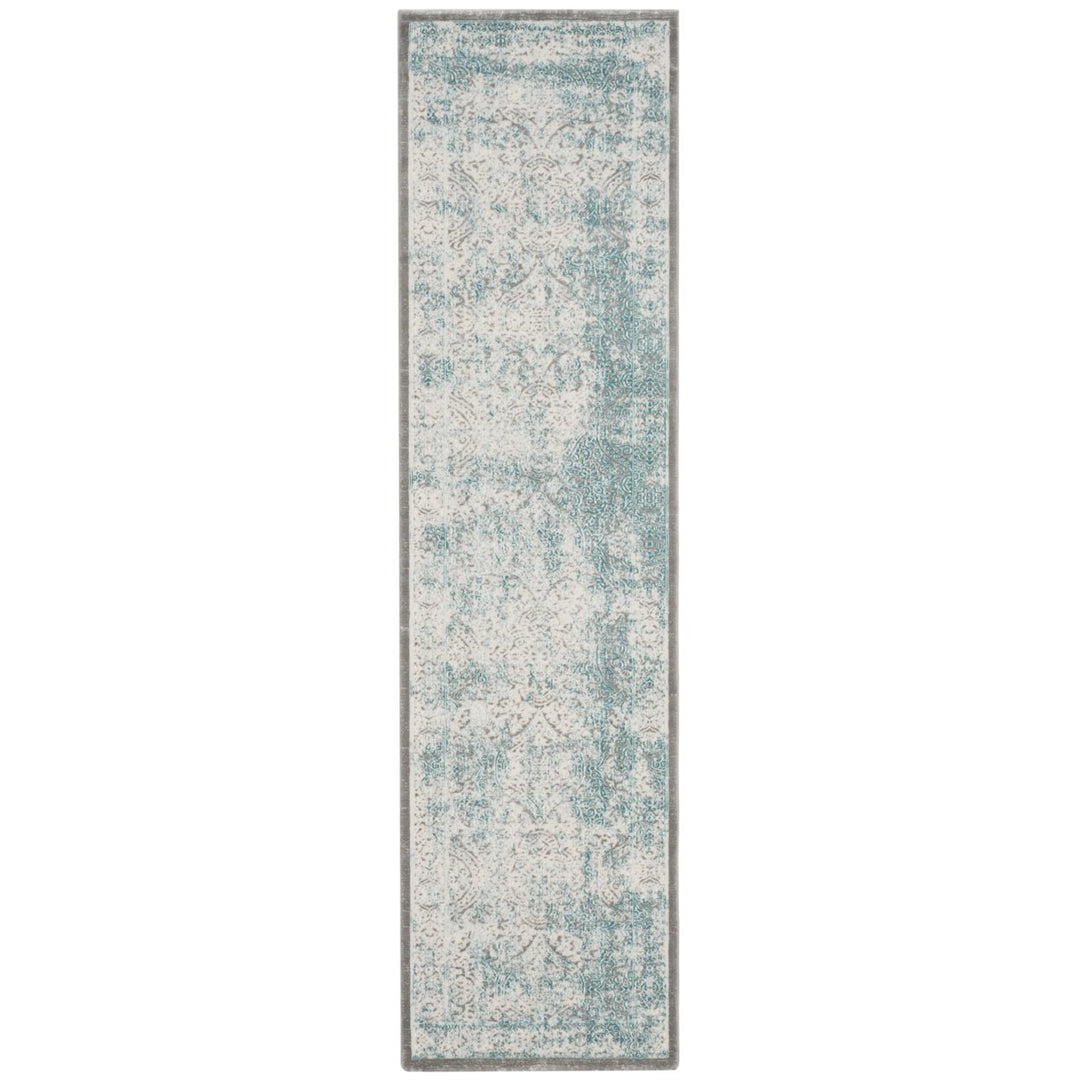 SAFAVIEH Passion Collection PAS401B Turquoise / Ivory Rug Image 1