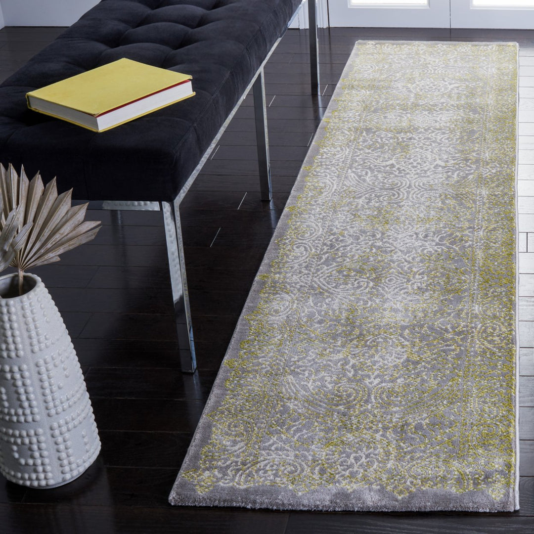 SAFAVIEH Passion Collection PAS404D Grey / Green Rug Image 2