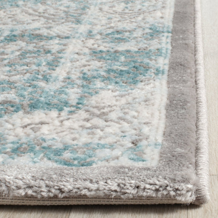 SAFAVIEH Passion Collection PAS401B Turquoise / Ivory Rug Image 7