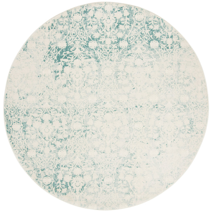 SAFAVIEH Passion Collection PAS403B Turquoise / Ivory Rug Image 4