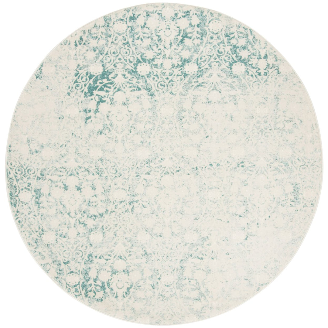 SAFAVIEH Passion Collection PAS403B Turquoise / Ivory Rug Image 1