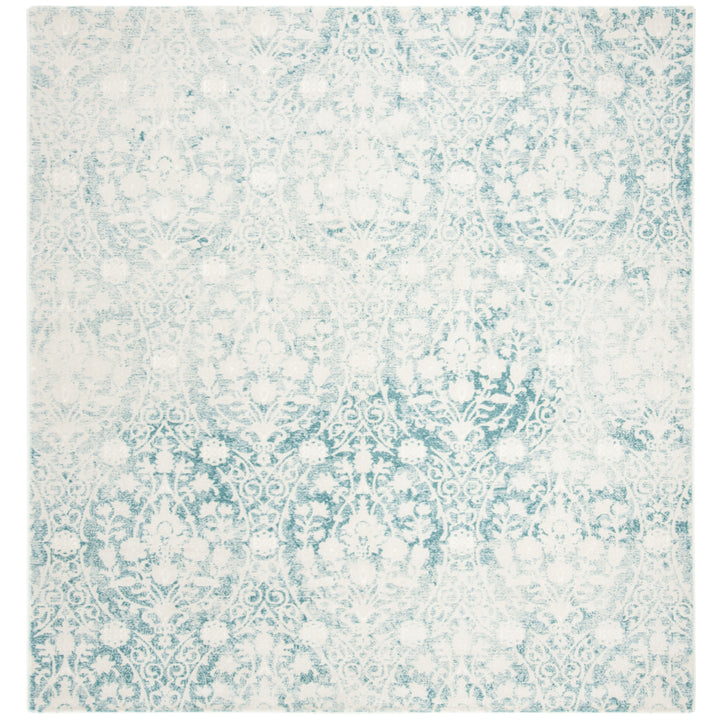 SAFAVIEH Passion Collection PAS403B Turquoise / Ivory Rug Image 6