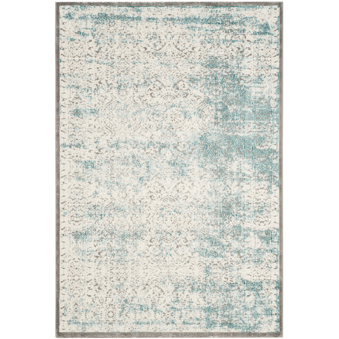 SAFAVIEH Passion Collection PAS401B Turquoise / Ivory Rug Image 10
