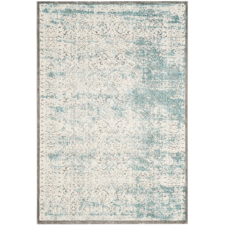 SAFAVIEH Passion Collection PAS401B Turquoise / Ivory Rug Image 1