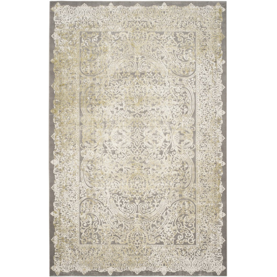 SAFAVIEH Passion Collection PAS404D Grey / Green Rug Image 1