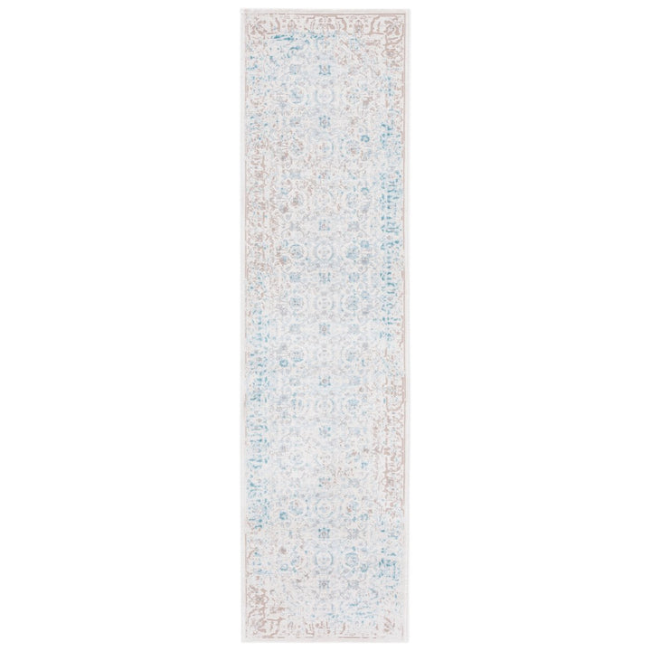 SAFAVIEH Passion Collection PAS405B Turquoise / Ivory Rug Image 1