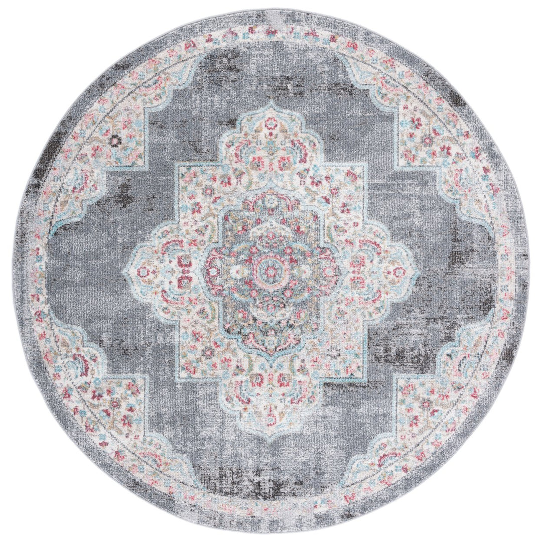 SAFAVIEH Phoenix Collection PHX277F Grey / Ivory Rug Image 4