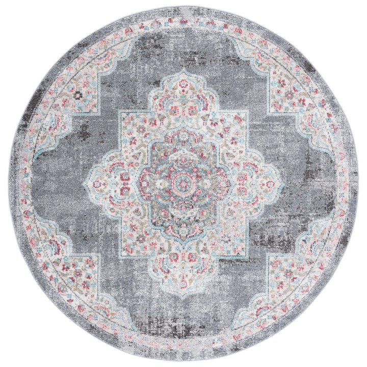 SAFAVIEH Phoenix Collection PHX277F Grey / Ivory Rug Image 1