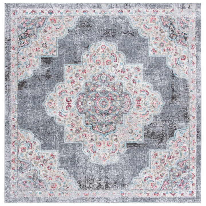 SAFAVIEH Phoenix Collection PHX277F Grey / Ivory Rug Image 1