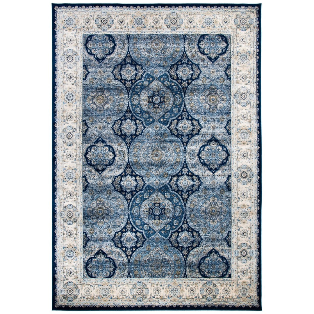 SAFAVIEH Persian Garden PGV611B Navy / Ivory Rug Image 1