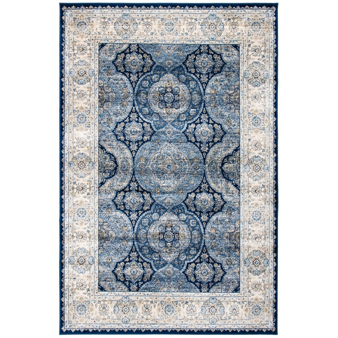 SAFAVIEH Persian Garden PGV611B Navy / Ivory Rug Image 1