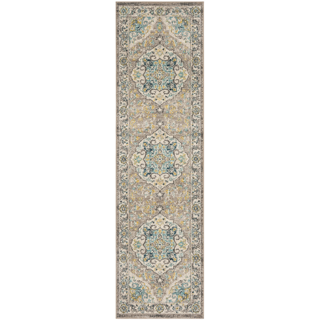 SAFAVIEH Phoenix Collection PHX154F Ivory / Grey Rug Image 5