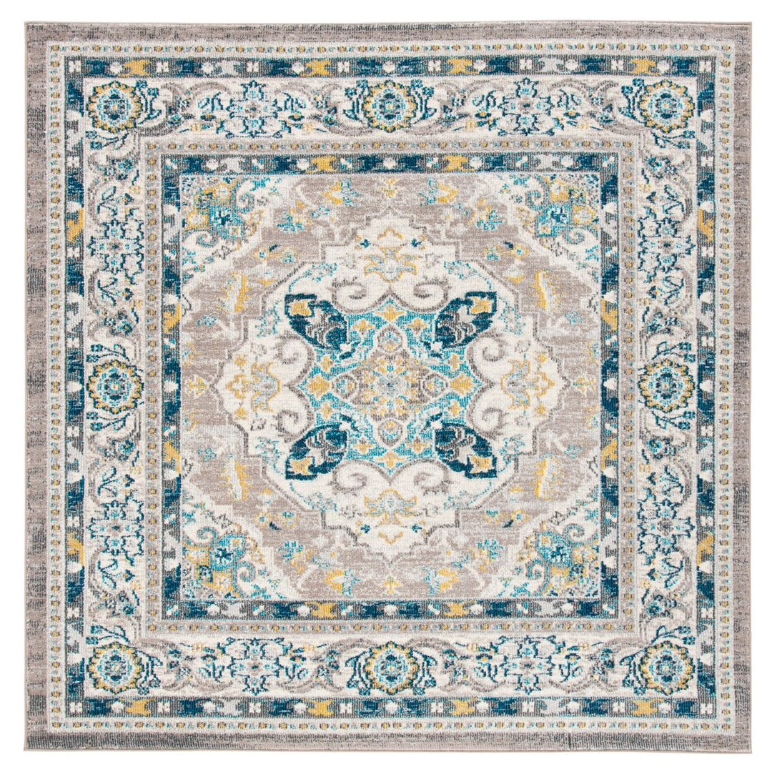 SAFAVIEH Phoenix Collection PHX154F Ivory / Grey Rug Image 1