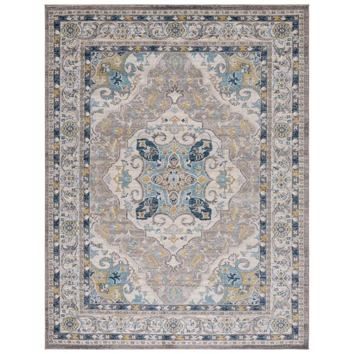 SAFAVIEH Phoenix Collection PHX154F Ivory / Grey Rug Image 8