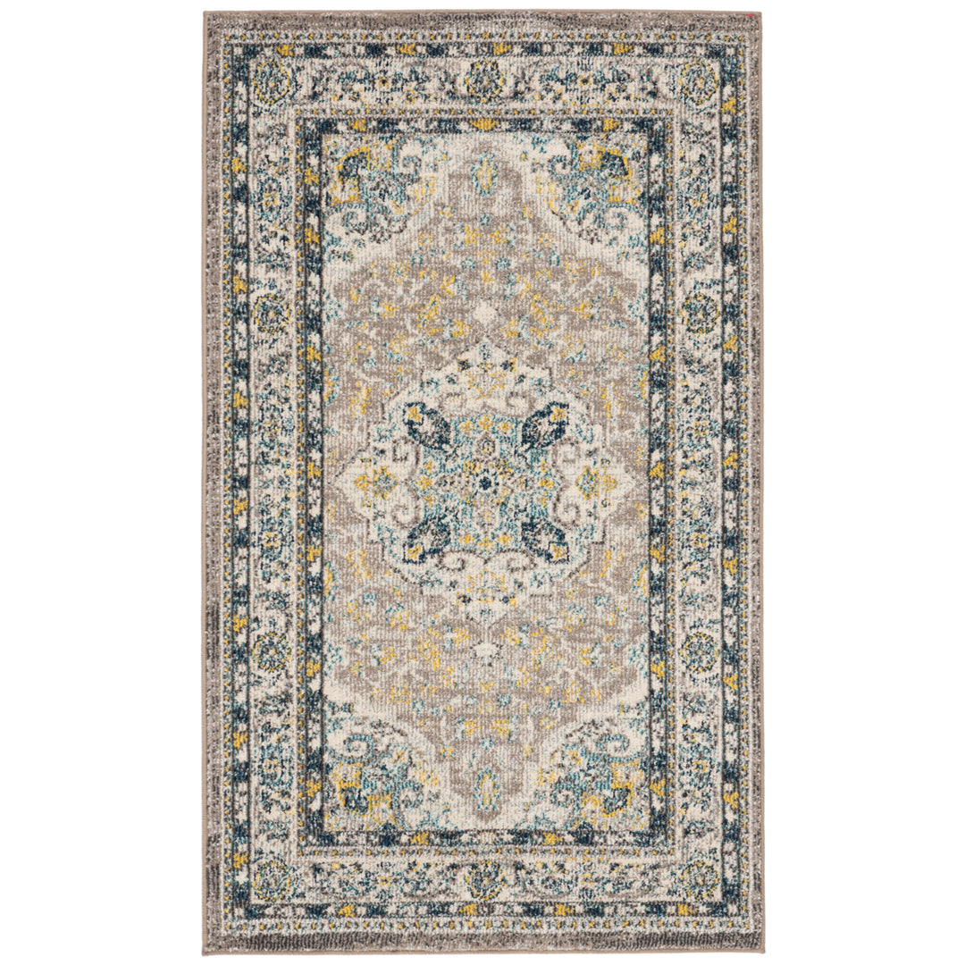 SAFAVIEH Phoenix Collection PHX154F Ivory / Grey Rug Image 9