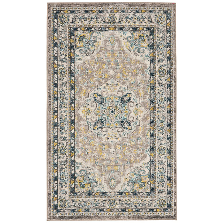 SAFAVIEH Phoenix Collection PHX154F Ivory / Grey Rug Image 1