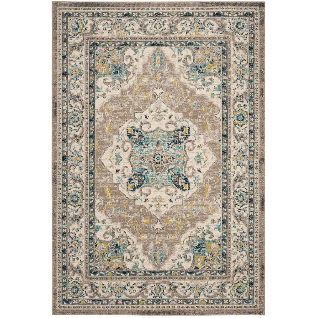 SAFAVIEH Phoenix Collection PHX154F Ivory / Grey Rug Image 10