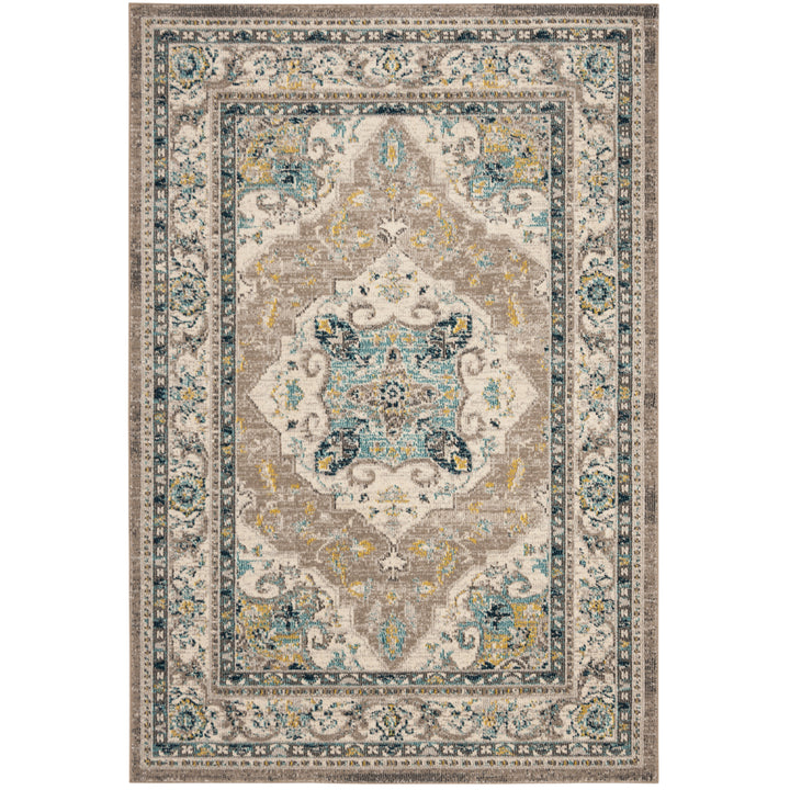 SAFAVIEH Phoenix Collection PHX154F Ivory / Grey Rug Image 10