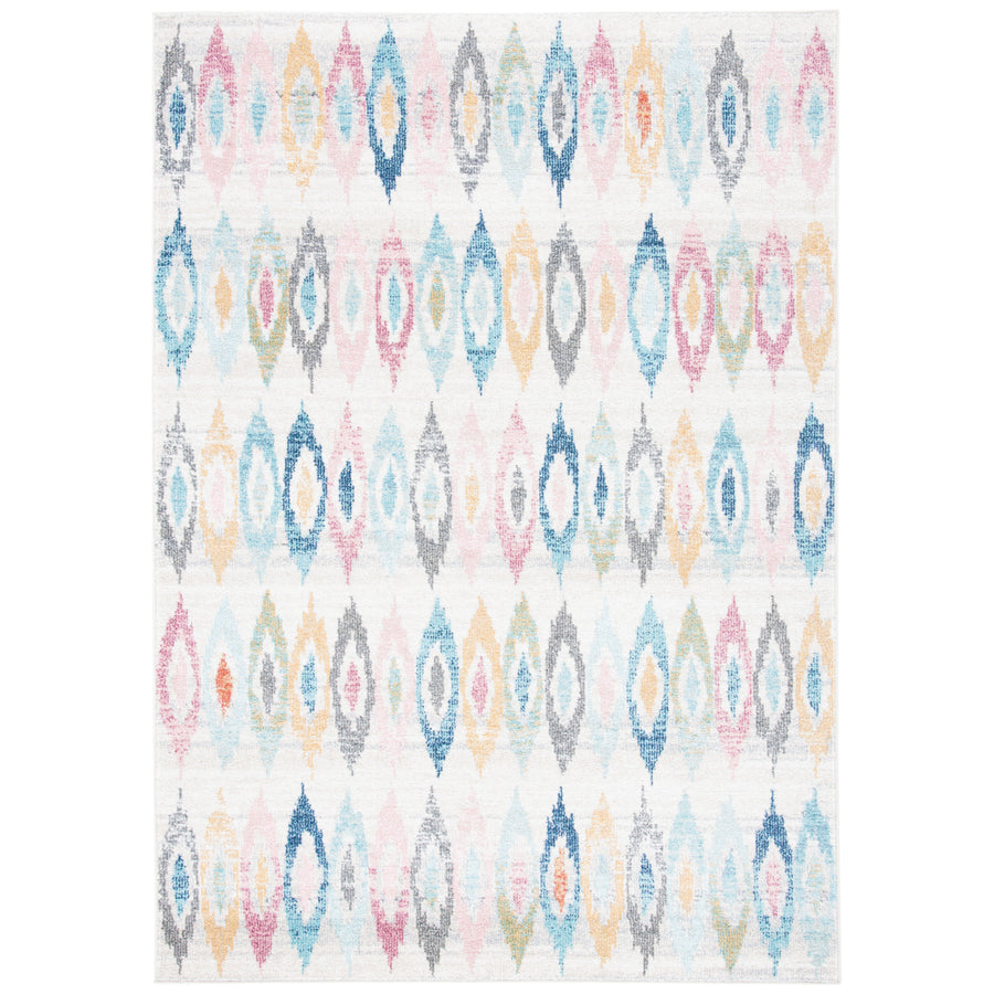 SAFAVIEH Phoenix Collection PHX207A Ivory / Blue Rug Image 1