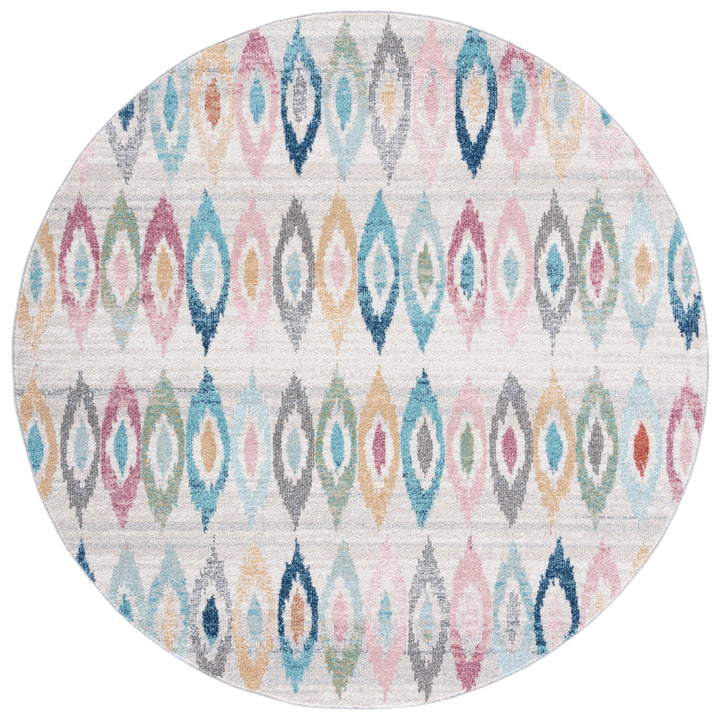 SAFAVIEH Phoenix Collection PHX207A Ivory / Blue Rug Image 4