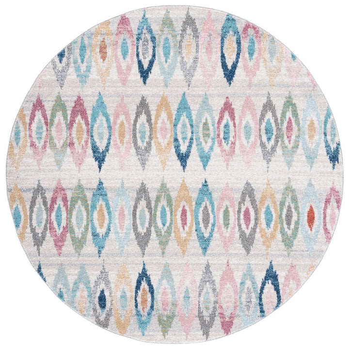 SAFAVIEH Phoenix Collection PHX207A Ivory / Blue Rug Image 1