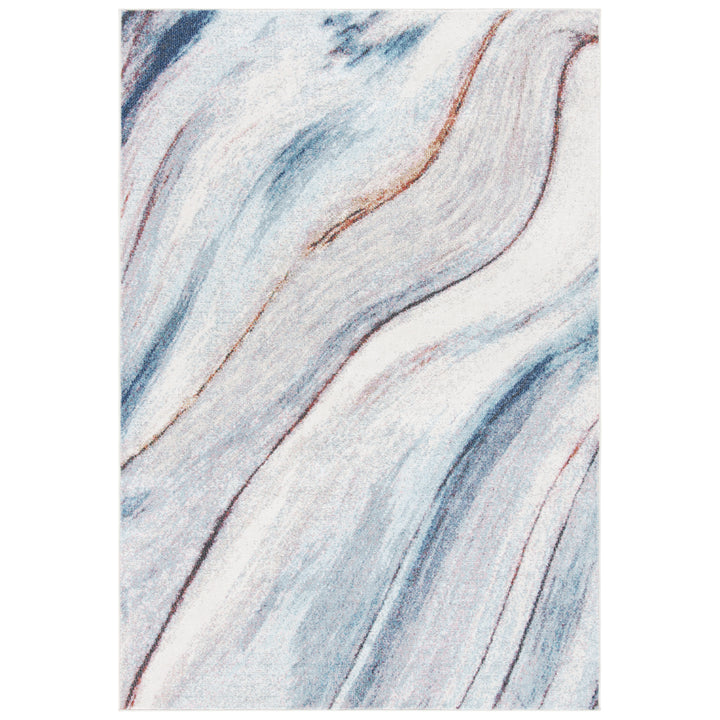 SAFAVIEH Phoenix Collection PHX253A Ivory / Blue Rug Image 1