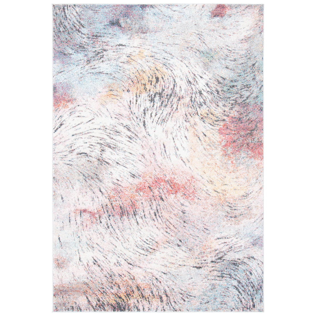 SAFAVIEH Phoenix Collection PHX255A Ivory / Pink Rug Image 1