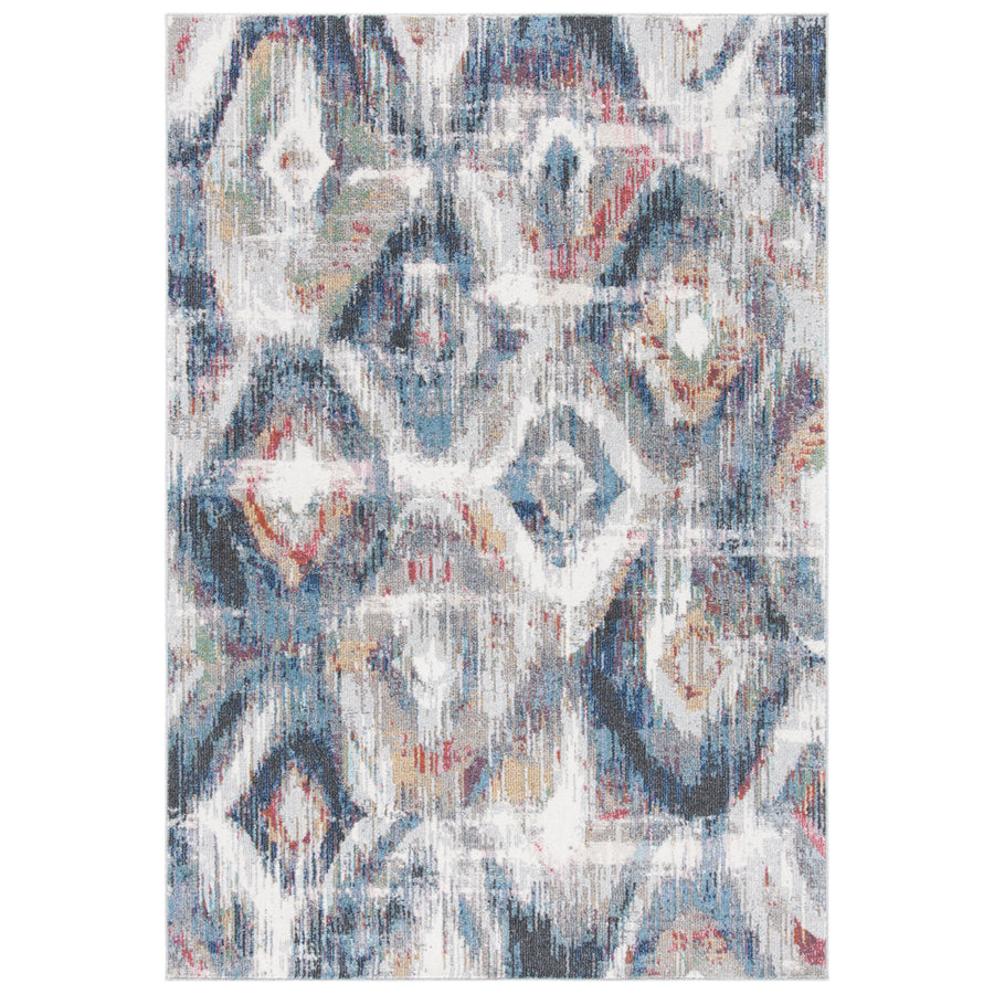 SAFAVIEH Phoenix Collection PHX256A Ivory / Blue Rug Image 1