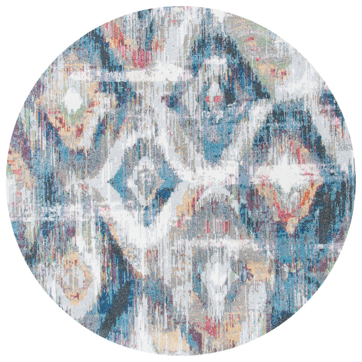 SAFAVIEH Phoenix Collection PHX256A Ivory / Blue Rug Image 4