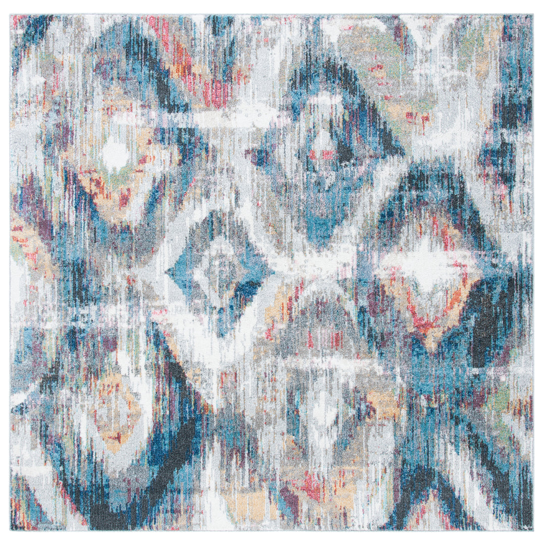 SAFAVIEH Phoenix Collection PHX256A Ivory / Blue Rug Image 6