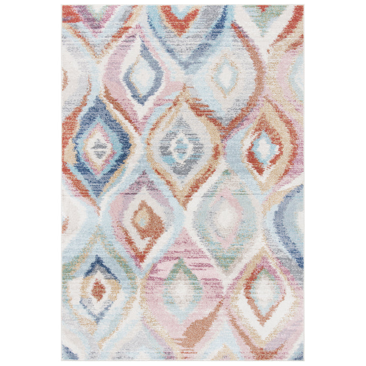 SAFAVIEH Phoenix Collection PHX290M Light Blue / Pink Rug Image 1