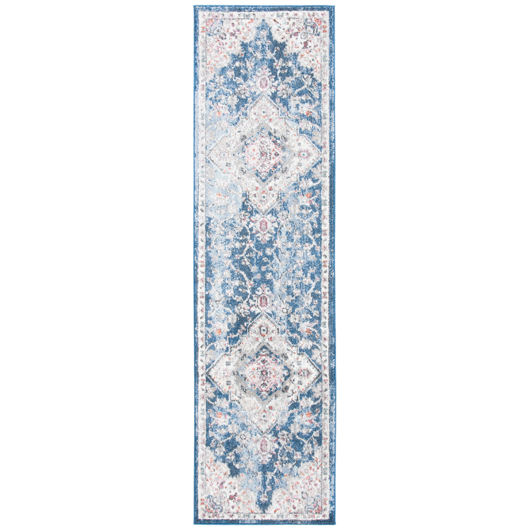 SAFAVIEH Phoenix Collection PHX293B Ivory / Blue Rug Image 5