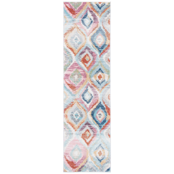 SAFAVIEH Phoenix Collection PHX290M Light Blue / Pink Rug Image 5