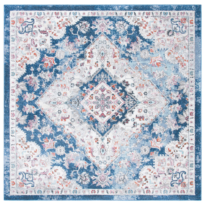 SAFAVIEH Phoenix Collection PHX293B Ivory / Blue Rug Image 6